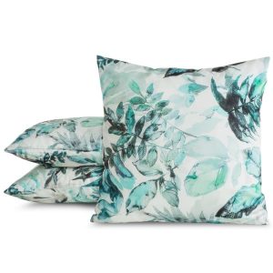 Poszewka 45×45 Garden 2 biała zielona liście wodoodporna 1025936 Poszewka 45×45 Garden 2 biała zielona liście wodoodporna 1025936