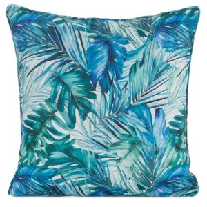 Poszewka 45×45 Garden 6 turkusowa liście wodoodporna 1025935 Poszewka 45×45 Garden 6 turkusowa liście wodoodporna 1025935