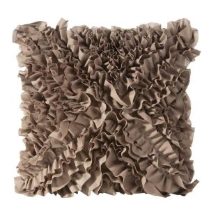 Poszewka 45×45 Mirena beżowa ciemna falbanki 84180 Poszewka 45×45 Mirena beżowa ciemna falbanki 84180