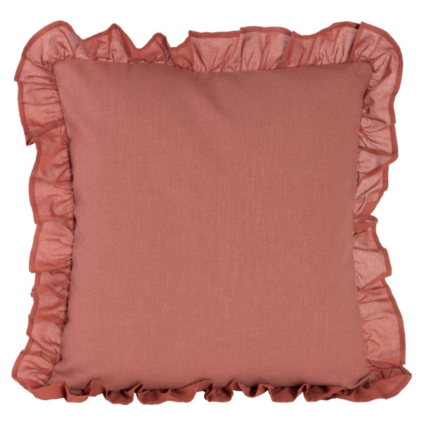 Poszewka 45x45 Morocco 2 ceglasta falbanka Terra Collection 82995