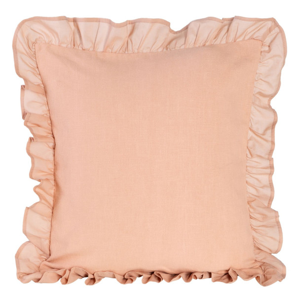 Poszewka 45x45 różowa jasna falbanka Terra Collection 83123