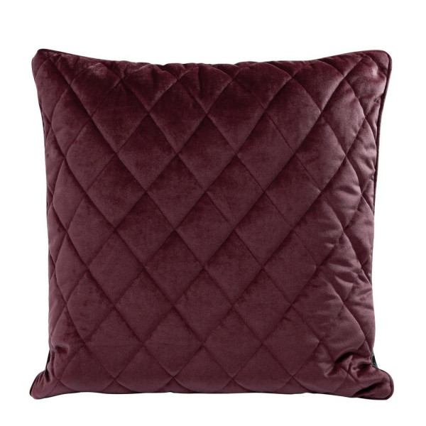 Poszewka 45x45 Velvet 27 D bordowa welurowa geometryczna 83456
