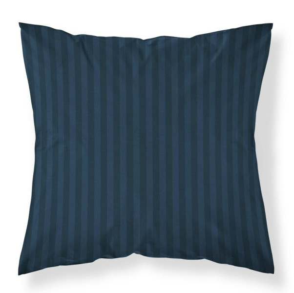 Poszewka adamaszkowa 40x40 denim granatowa jednobarwna paski 1 cm Pure 965047
