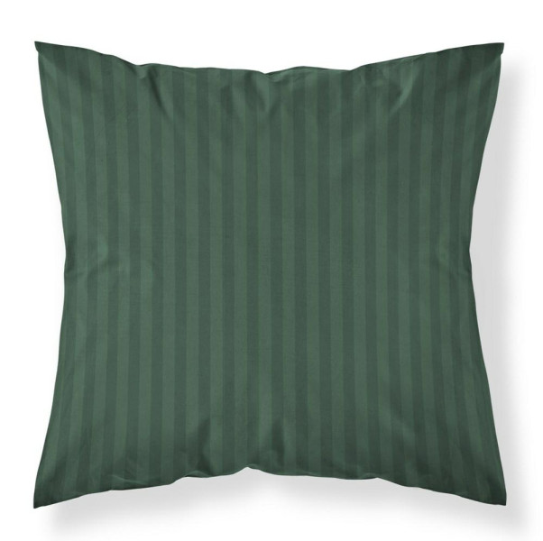Poszewka adamaszkowa 40x40 oliwkowa jednobarwna paski 1 cm Pure 965012