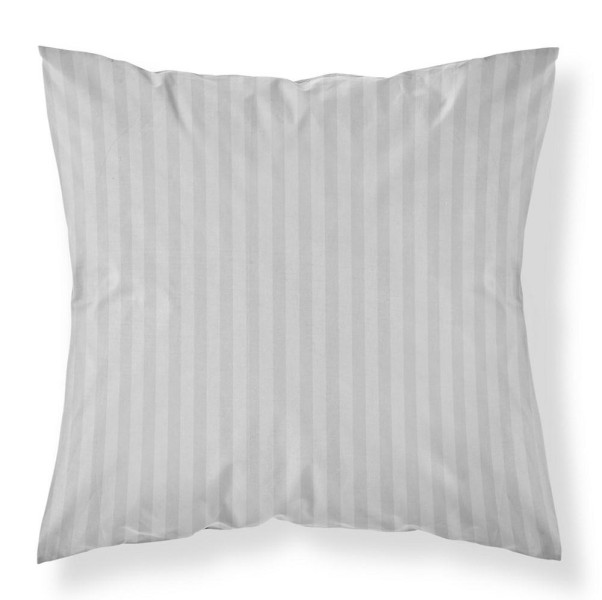 Poszewka adamaszkowa 40x40 srebrna jednobarwna paski 1 cm Pure 965024
