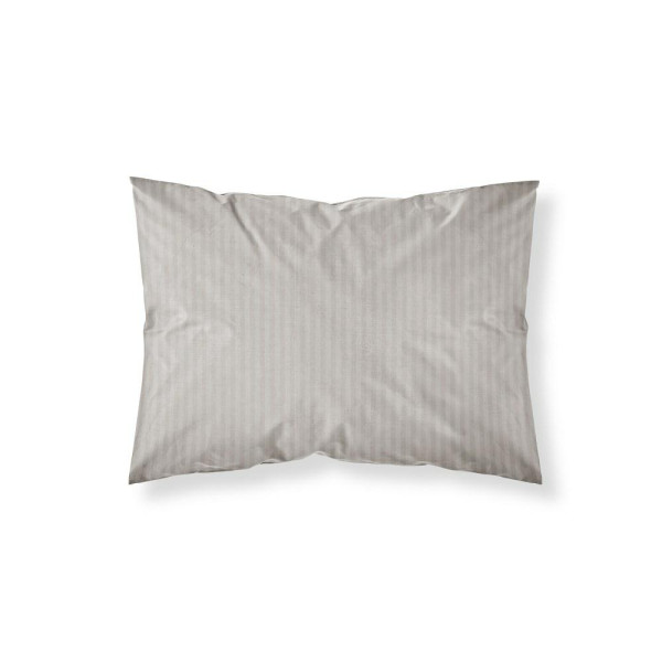 Poszewka adamaszkowa 70x80 beżowa jednobarwna paski 1 cm Pure 965041