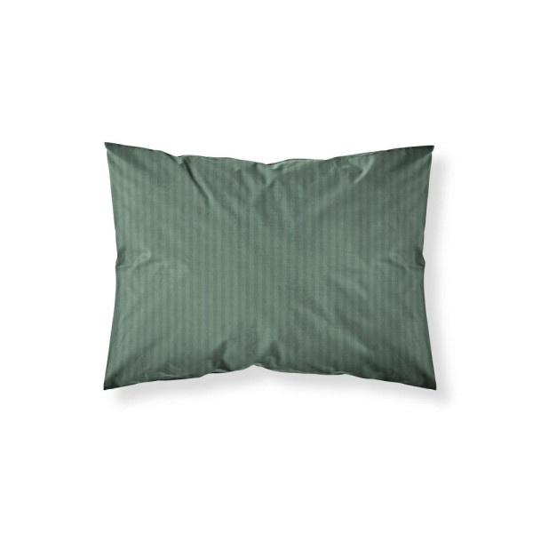 Poszewka adamaszkowa 70x80 oliwkowa jednobarwna paski 1 cm Pure 965044