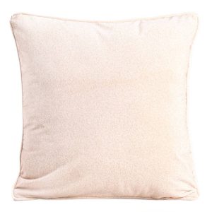 Poszewka ARMADALE z gęsto tkanego weluru ecru 45x45cm HOMLA 913057
