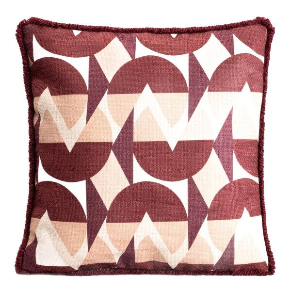 Poszewka CHERRY CHIC szenilowa z dekoracyjną lamówką 45x45cm HOMLA 913059