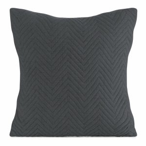 Poszewka dekoracyjna 45×45 grafit, styl jodełka 990384 Poszewka dekoracyjna 45×45 grafit, styl jodełka 990384