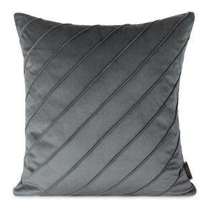 Poszewka dekoracyjna 45×45 Nala stalowa z welurowa 411580 Poszewka dekoracyjna 45×45 Nala stalowa z welurowa 411580