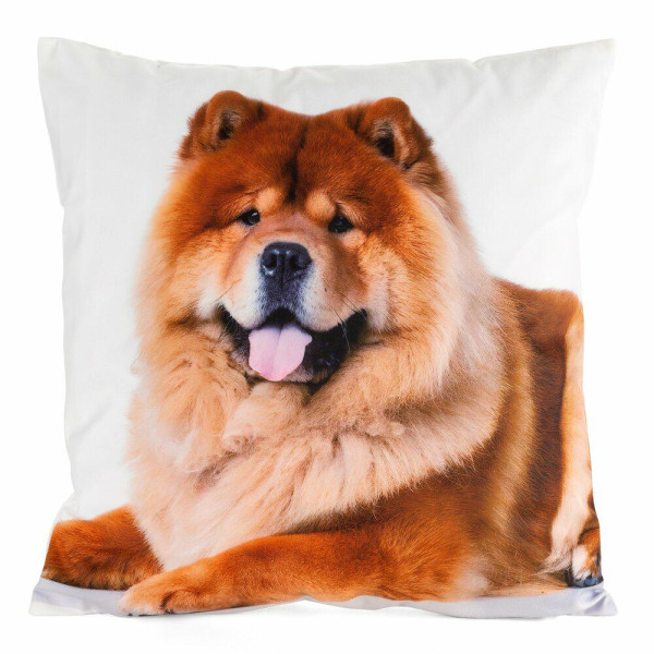 Poszewka dekoracyjna ANIMAL 45x45 cm Biało-Brązowa 723379