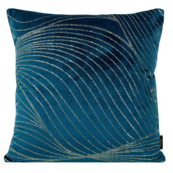 Poszewka dekoracyjna BLINK 18 45x45 cm granatowa welwet geometryczna 1023039