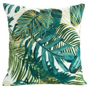 Poszewka dekoracyjna Davos 45×45 cm biało-złota 431336 Poszewka dekoracyjna Davos 45×45 cm biało-złota 431336