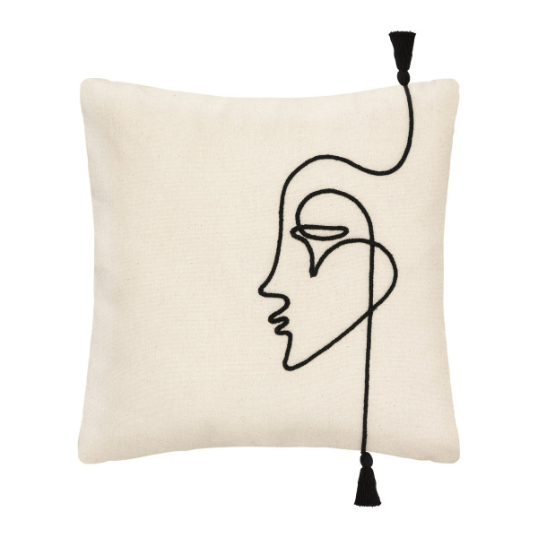 Poszewka dekoracyjna FACE, 40 x 40 cm 301068