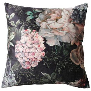 Poszewka dekoracyjna Hortensje 45×45 cm czarna 236003 Poszewka dekoracyjna Hortensje 45×45 cm czarna 236003