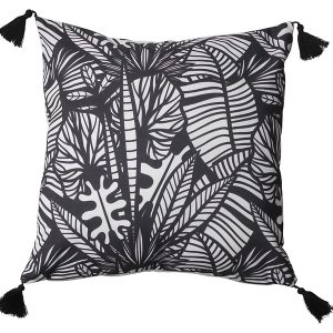 Poszewka dekoracyjna Malmos 45×45 cm czarno-biała 236018 Poszewka dekoracyjna Malmos 45×45 cm czarno-biała 236018