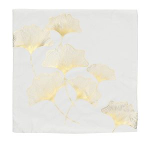 Poszewka dekoracyjna na poduszkę 40×40 cm ozdoba liście 355813 Poszewka dekoracyjna na poduszkę 40×40 cm ozdoba liście 355813