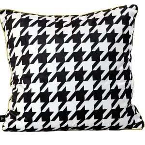 Poszewka dekoracyjna Obsession II 45×45 cm czarno-biała 236130 Poszewka dekoracyjna Obsession II 45×45 cm czarno-biała 236130