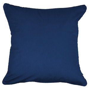 Poszewka dekoracyjna prążkowana 45×45 cm granatowa 44283 Poszewka dekoracyjna prążkowana 45×45 cm granatowa 44283