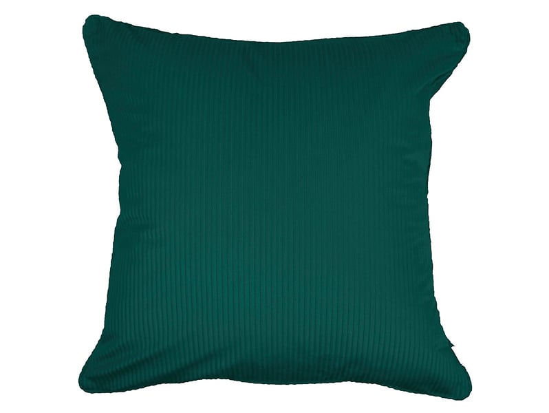 Poszewka dekoracyjna prążkowana 45x45 cm zielona 44218
