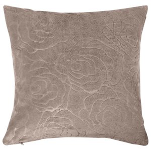 Poszewka dekoracyjna Rosa 45×45 cm szara 33608