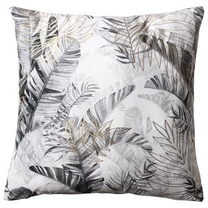 Poszewka dekoracyjna Samui 45×45 cm szaro-srebrna 236022