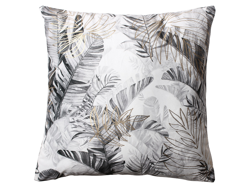Poszewka dekoracyjna Samui 45x45 cm szaro-srebrna 236022