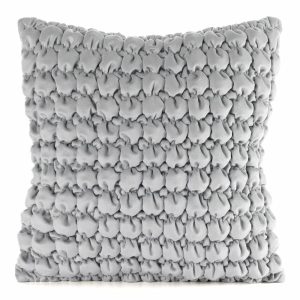 Poszewka dekoracyjna VELVET 3D 45×45 cm srebrna 722401