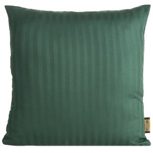 Poszewka dekoracyjna Vera z bawełny satynowej w prążki 40×40 cm ciemnozielona 795689