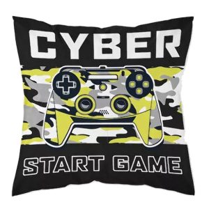 Poszewka dziecięca 40×40 szara czarna gaming MF 24 Kids 114 1001763 Poszewka dziecięca 40×40 szara czarna gaming MF 24 Kids 114 1001763