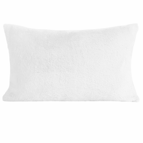 Poszewka futrzana NINA biała 30x50cm dekoracyjna na poduszkę 922157