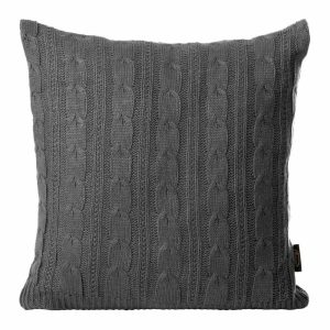 Poszewka na poduszkę AKRYL/2 45×45 cm stalowa warkocz 411598 Poszewka na poduszkę AKRYL/2 45×45 cm stalowa warkocz 411598