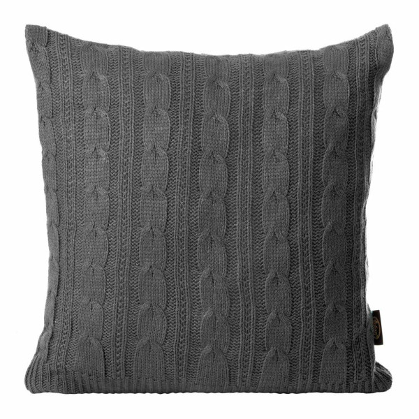 Poszewka na poduszkę AKRYL/2 45x45 cm stalowa warkocz 411598
