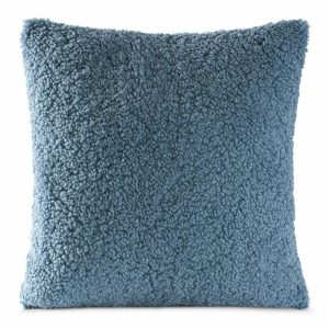 Poszewka na poduszkę BUKLA 45×45 cm baranek niebieska 411549 Poszewka na poduszkę BUKLA 45×45 cm baranek niebieska 411549