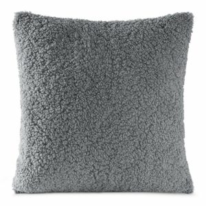Poszewka na poduszkę BUKLA 45×45 cm baranek srebrna 411481 Poszewka na poduszkę BUKLA 45×45 cm baranek srebrna 411481