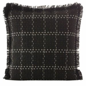 Poszewka na poduszkę DARA 45×45 cm kratka czarna 413545 Poszewka na poduszkę DARA 45×45 cm kratka czarna 413545