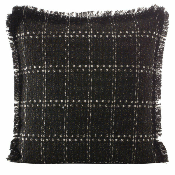 Poszewka na poduszkę DARA 45x45 cm kratka czarna 413545