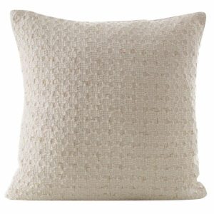 Poszewka na poduszkę ELIF 45×45 cm imitacja lnu kremowa 413625 Poszewka na poduszkę ELIF 45×45 cm imitacja lnu kremowa 413625