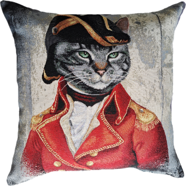 Poszewka Na Poduszkę Jasiek 45X45 Cm Żakardowa Dekoracyjna Ozdobna Kot 805845