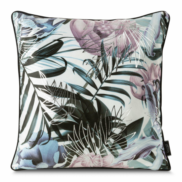 Poszewka na poduszkę MALIBU 45x45 cm biało srebrna 413530