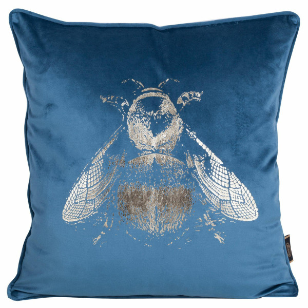 Poszewka na poduszkę nadruk BLINK 45x45 cm niebieska 411483