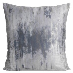 Poszewka na poduszkę TINA 45×45 cm przecierana srebrna 413541 Poszewka na poduszkę TINA 45×45 cm przecierana srebrna 413541