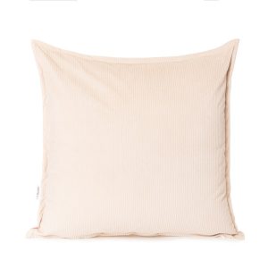 Poszewka NANTU welwetowa sztruksowa beżowa 45×45+1.5 cm HOMLA 913035