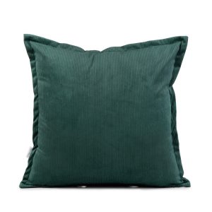 Poszewka NANTU welwetowa sztruksowa zielona 45×45+1.5 cm HOMLA 945948