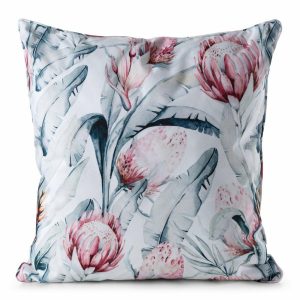 Poszewka ogrodowa GARDEN/32A biała 45×45 cm kwiaty wodoodporna 951433 Poszewka ogrodowa GARDEN/32A biała 45×45 cm kwiaty wodoodporna 951433
