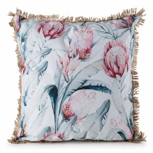 Poszewka ogrodowa GARDEN/32B biała 45×45 cm kwiaty wodoodporna 951429 Poszewka ogrodowa GARDEN/32B biała 45×45 cm kwiaty wodoodporna 951429
