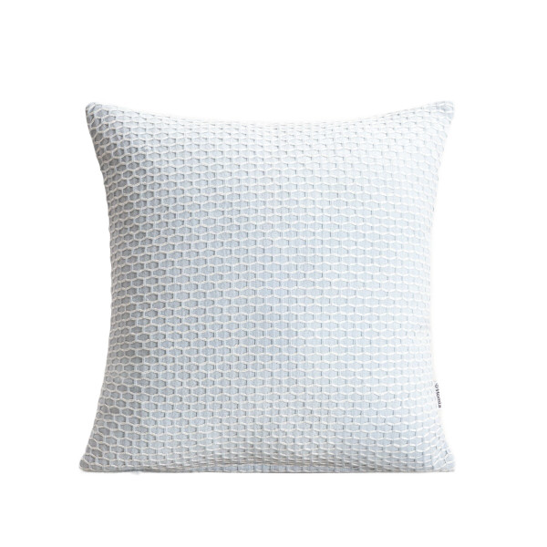 Poszewka RILEY bawełniana błękitna z dekoracyjnym przeszyciem 45x45cm HOMLA 923345
