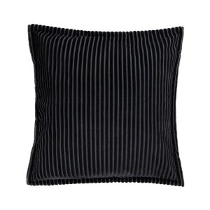 Poszewka SAMT welurowa struktura sztruksu czarna 45×45 cm HOMLA 900289 Poszewka SAMT welurowa struktura sztruksu czarna 45×45 cm HOMLA 900289