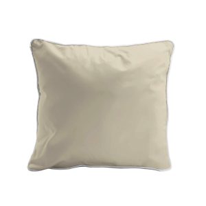 Poszewka satynowa 40×40 beżowa jasna z lamówką Mako Satin 62 965036